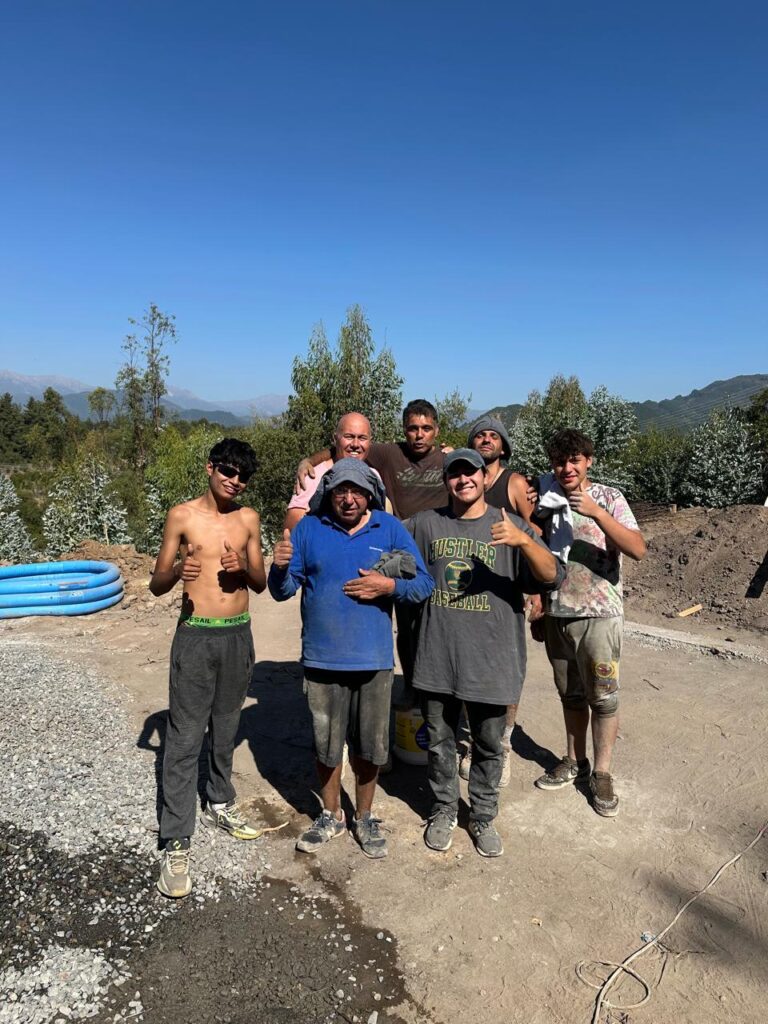 Construction team at the building site
